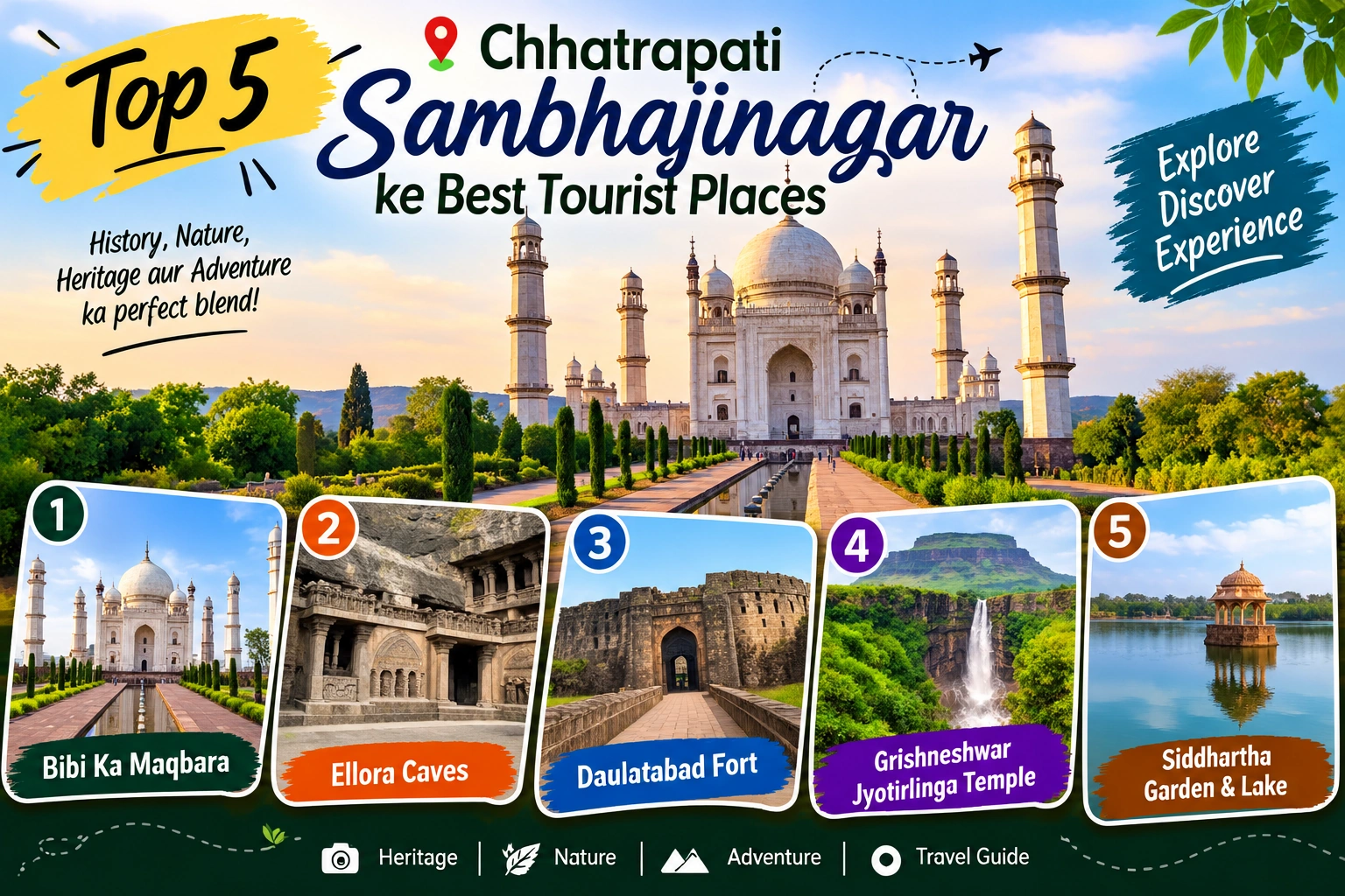 Chhatrapati Sambhajinagar ke top 5 Best Tourist Places